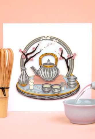 Quilling Card background image